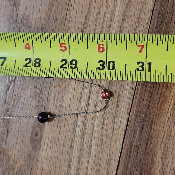 Red and Pink Jewel Wrap Necklace - Picture 5 of 5